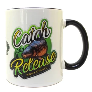 Katran Fishing Line Mug ( White With Black )