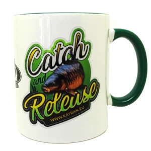 Katran Fishing Line Mug ( White With Green )