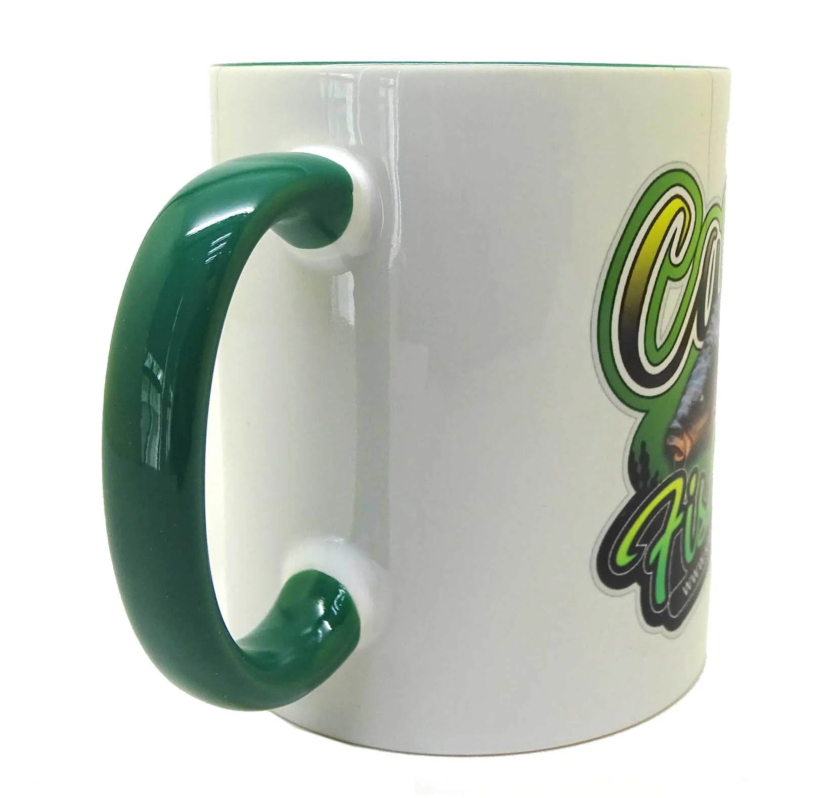 Katran Fishing Line Mug ( White With Green ) - Imagen 4