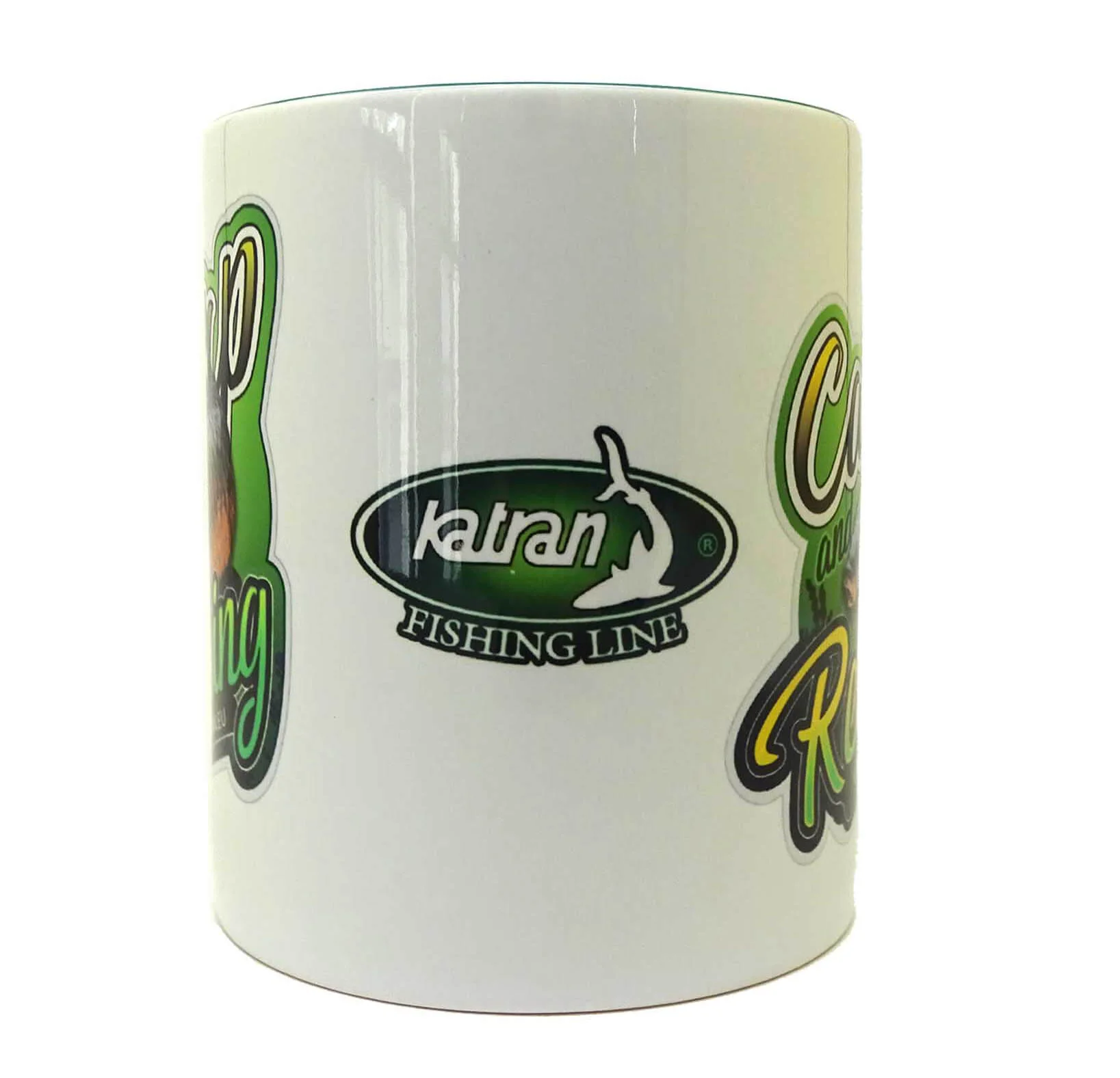 Katran Fishing Line Mug ( White With Green ) - Imagen 2