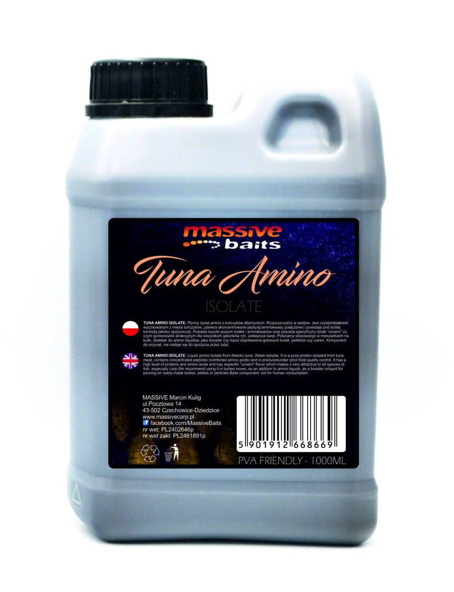 Massive Baits- Tuna Amino Isolate 1000ml (Aislado aminoacidos atún)