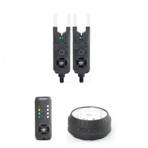 Sonik Gizmo Set de Alarma 2+1 set de 2 alarmas más una lámpara bivvy integrada, ideal para configurar una estación técnica de pesca en solo dos cañas.
