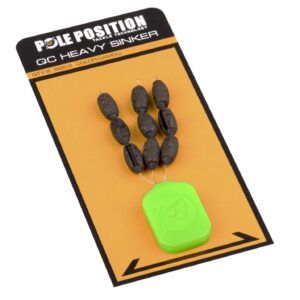 Pole Position QC Heavy Sinker Small esencial para pescadores de carpas que buscan un control absoluto sobre su línea y una presentación más natural del cebo