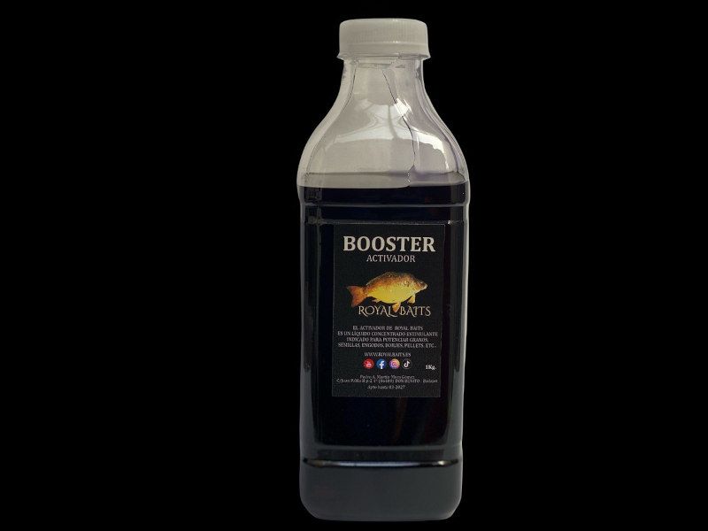 Royal Baits Booster Mulberry una atracción diferente y altamente efectiva, perfecta para condiciones difíciles y peces ya experimentados.