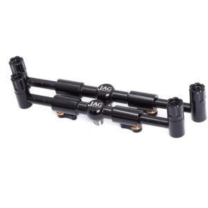 Jag Buzz Bar Prolite Negro Ajustable de 2 Cañas es una opción premium diseñada para pescadores de carpfishing que buscan estabilidad, precisión y estética.