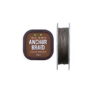 ESP Anchor Braid Gravel Brown 20lb 9.1kg es un trenzado de alta calidad diseñada específicamente para los pescadores de carpas.