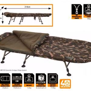 Fox Bed Chair Camolite Compact Sleep System Este sistema de cama ofrece una combinación única de comodidad, aislamiento y resistencia.