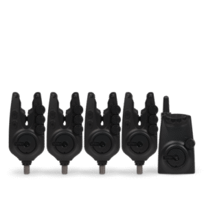 Avid Carp VTX+ Set de 4 Alarmas + Receptor ofrece un sistema de detección fiable y preciso para pescadores de carpas exigentes.