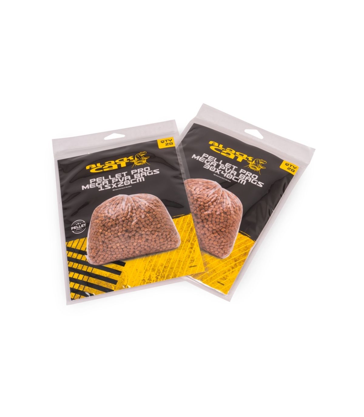 Las Black Cat Pellet Pro Mega PVA Bags 30x40cm han sido diseñadas pensando en los pescadores que buscan máxima eficacia y precisión en sus lanzamientos