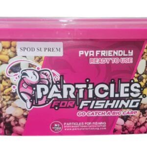 La Particles for Fishing Semilla Cocida Spod Suprem es un mix de alta calidad diseñado para atraer a los ciprínidos más exigentes.