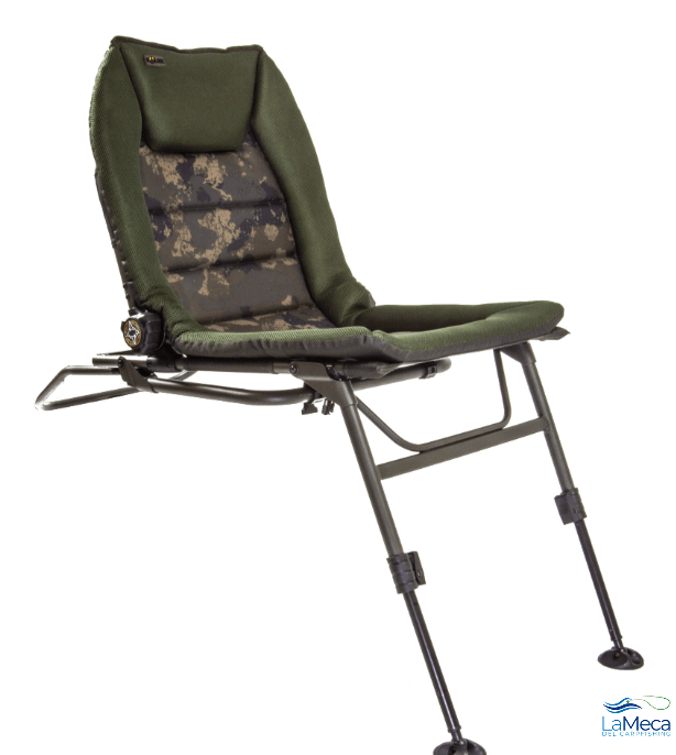 La Solar Tackle South Westerly Pro Combi Chair-Bed-Fit & Recline redefine el concepto de comodidad en la pesca moderna, ofreciendo una silla multifuncional