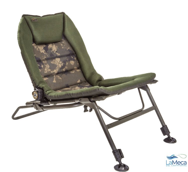 La Solar Tackle South Westerly Pro Combi Chair-Bed-Fit & Recline redefine el concepto de comodidad en la pesca moderna, ofreciendo una silla multifuncional