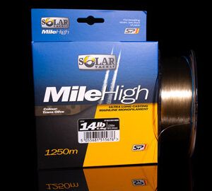 El Solar Tackle Mile High Mono 14lb de la gama SP C-Tech está diseñado para ofrecer un rendimiento excepcional en lances de larga distancia.