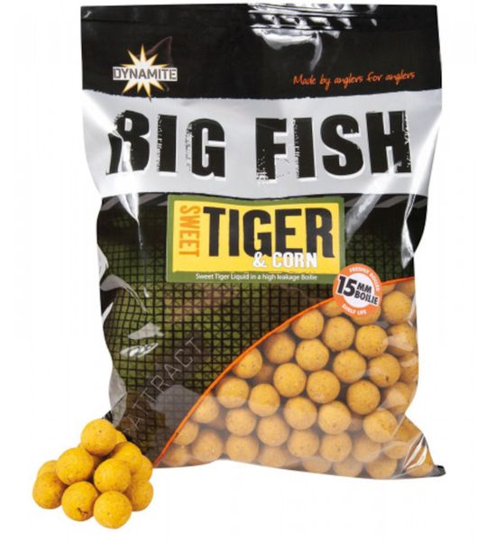 Los Dynamite Baits Sweet Tiger & Corn Boilies 15mm 1kg representan una de las combinaciones más efectivas y versátiles dentro de la reconocida gama.