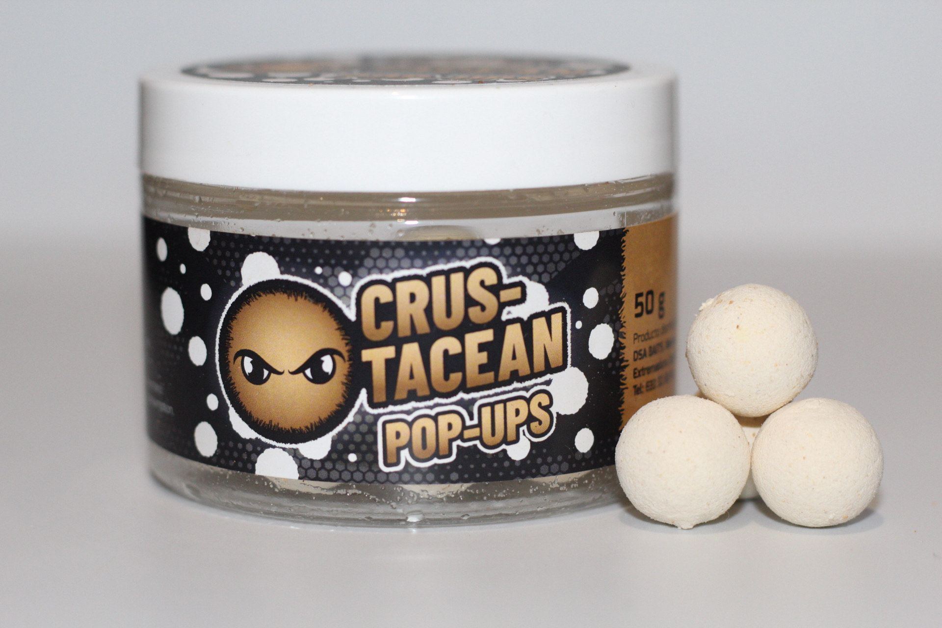 El DsaBaits Pop Up Crustacean 15mm es el cebo flotante ideal para los pescadores de carpfishing que buscan una opción natural, potente y eficaz.