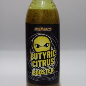 El DsaBaits Booster Butyric Citrus es un líquido potenciador concentrado formulado para aumentar la capacidad de atracción de cualquier cebo para carpas.