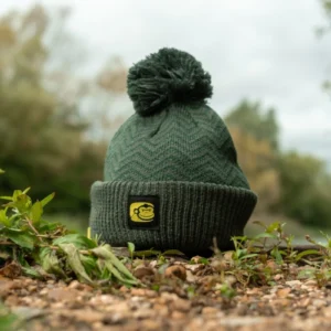 RidgeMonkey APEarel ThermaPro Gorro Impermeable con Pompon Verde
