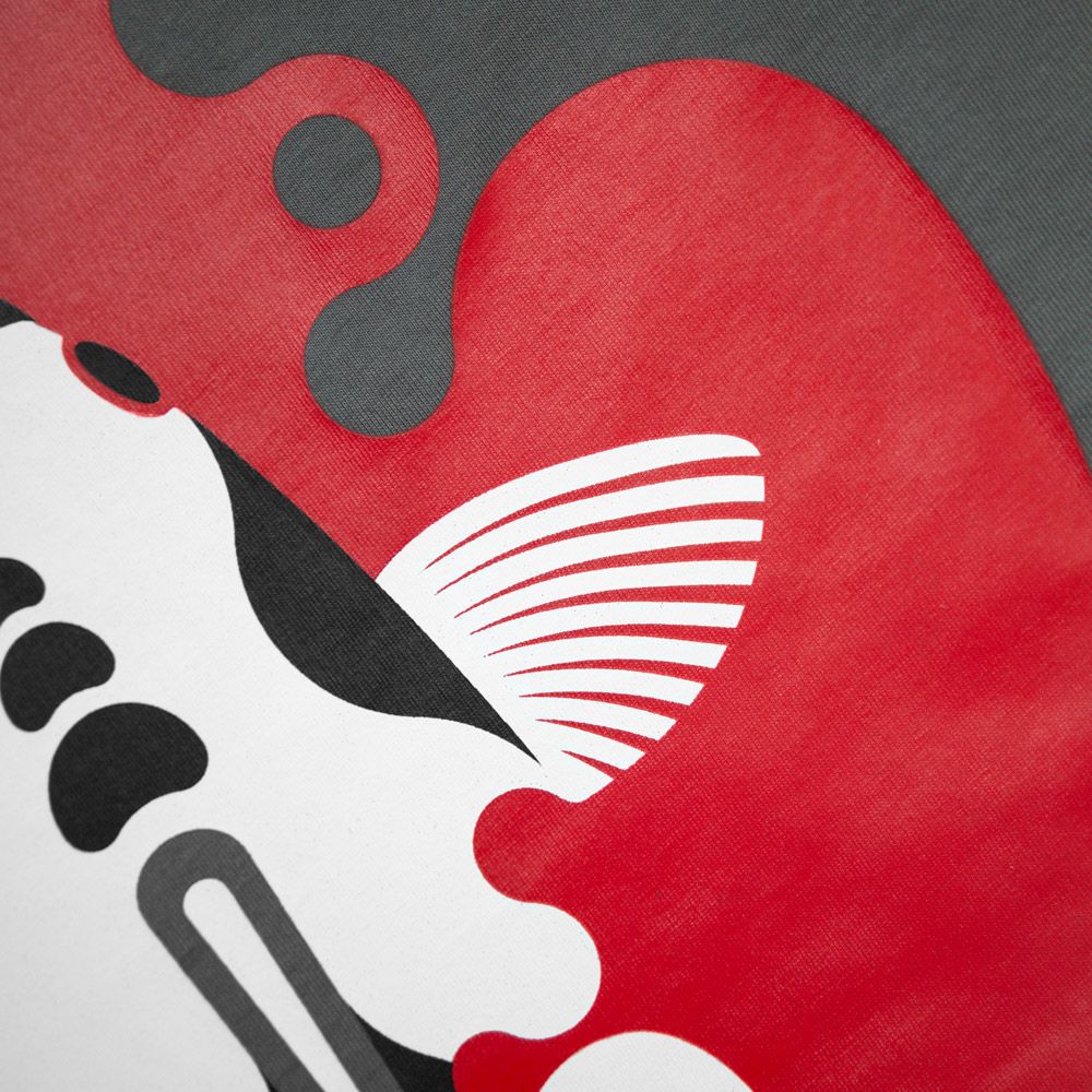 Kumu Camiseta Rising Sun Gris Talla M - Imagen 4