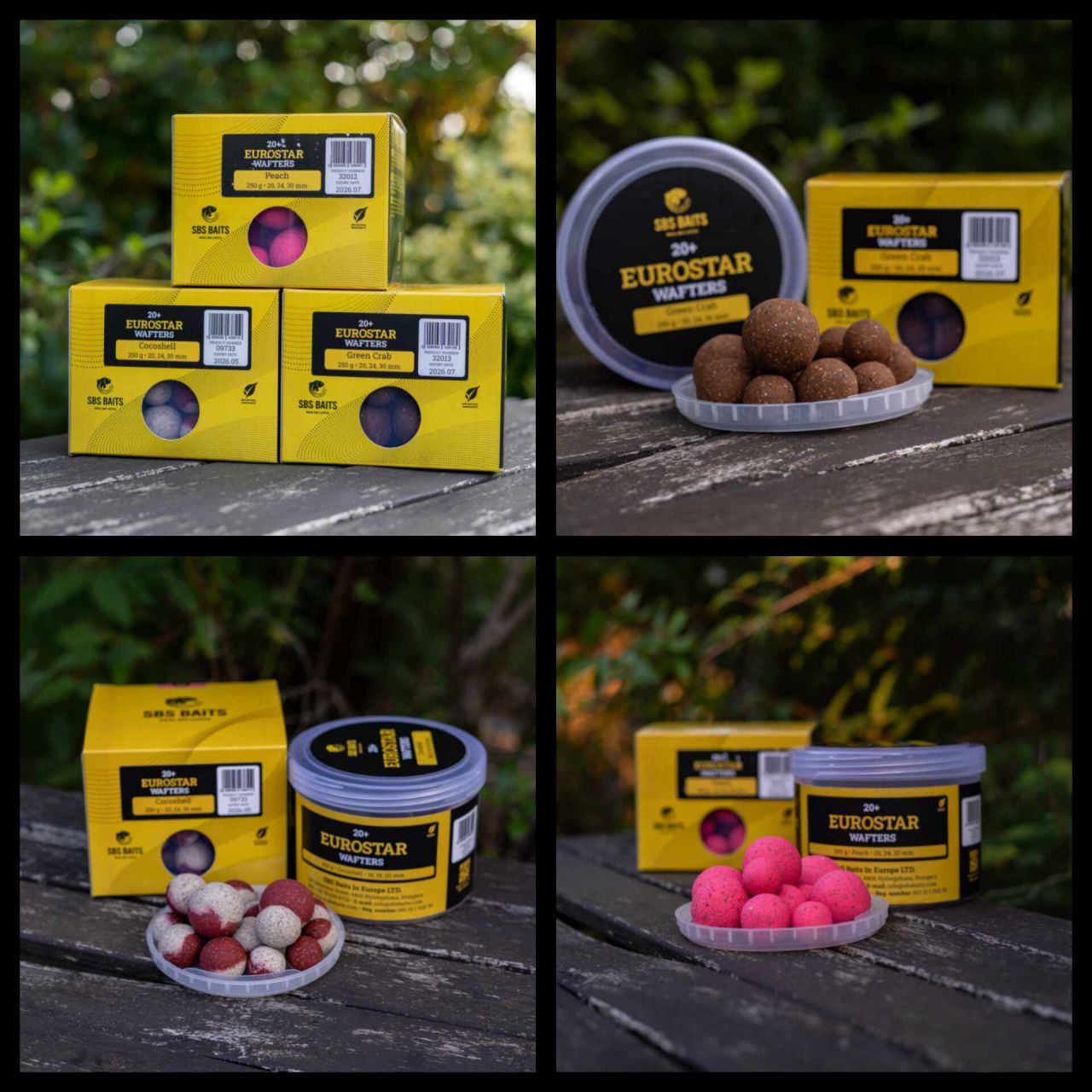 Sbs Baits 20+ Eurostar Wafters Garlic 250g 20,24,30mm