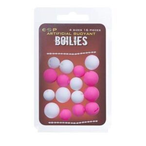 ESP Artificial Buoyant Boilies Rosa y Blanco