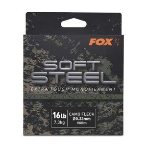 Fox Soft Steel Fleck Camo Mono 16lb (7.3kg) 0.33mm x 1000m