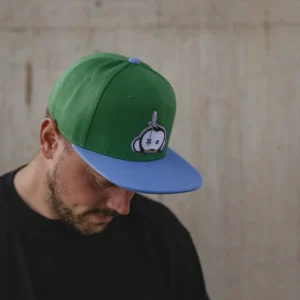 Monkey Climber Logo Patch Snapback Green with Blue peak (USA)
