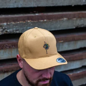 Monkey Climber Minimal Duckhunt logo Baseball cap Sand