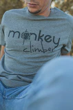 Monkey Climber Camisa Front Cover Gris Jaspeado Talla L