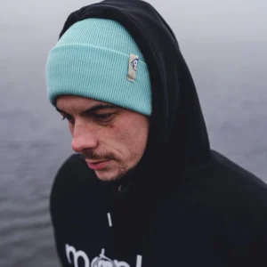 Monkey Climber Gorro con logo en color menta