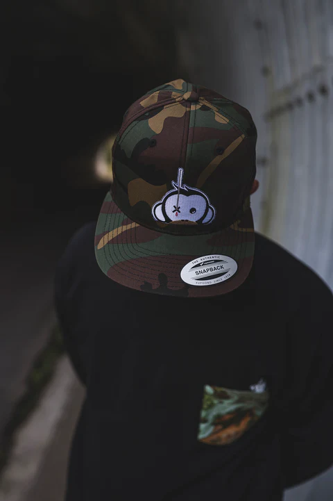 Monkey Climber Gorra Snapback con parche de logotipo Camuflaje - Imagen 2