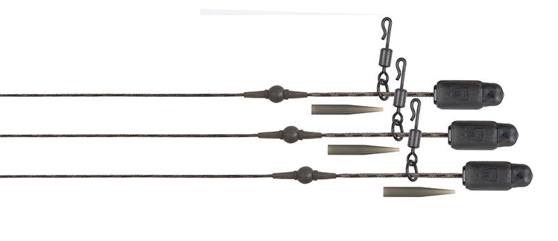 Fox Edges Naturals Heli-Clip Rigs 30lb Submerge 3pcs
