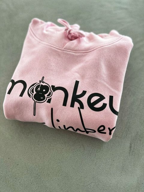 Monkey Climber Sudadera con capucha Front Cover Rosa (fairwear) Talla Xl