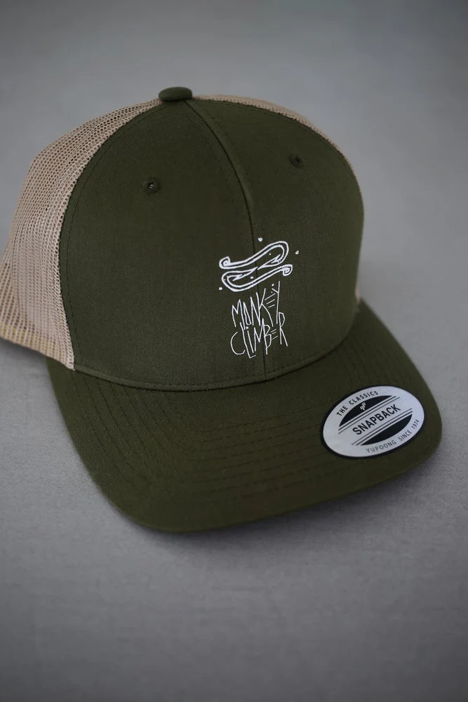 Monkey Climber Gorra de camionero Off The Hook color oliva - Imagen 3