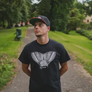 Monkey Climber Camiseta Tail of Friendship Cereza jaspeada Talla S