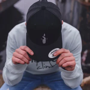 Monkey Climber K.O.T.F. Flame Mesh Baseball cap Black