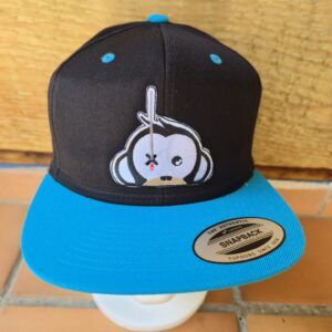 Monkey Climber Gorra negra y visera azul