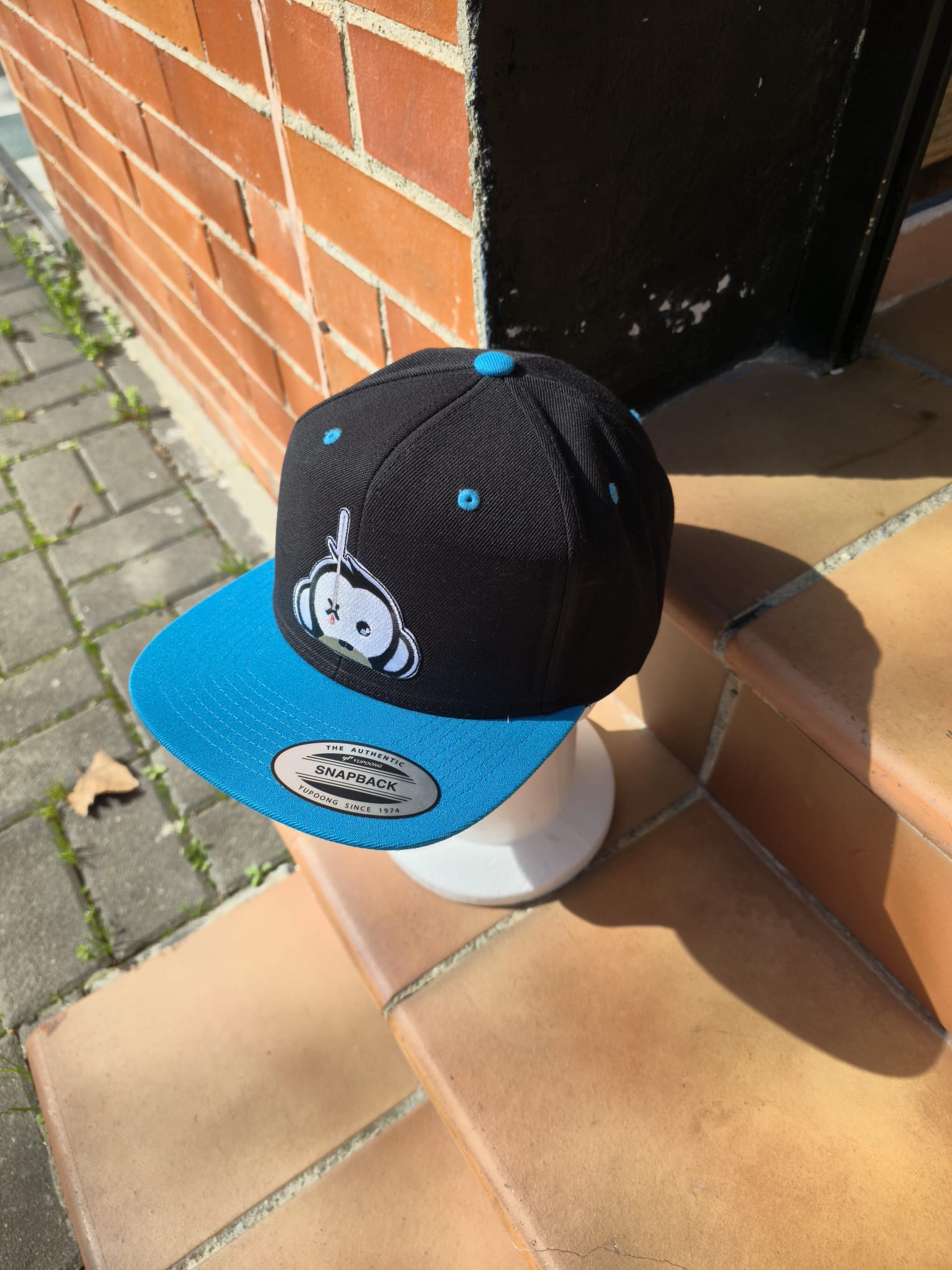 Monkey Climber Gorra negra y visera azul - Imagen 3