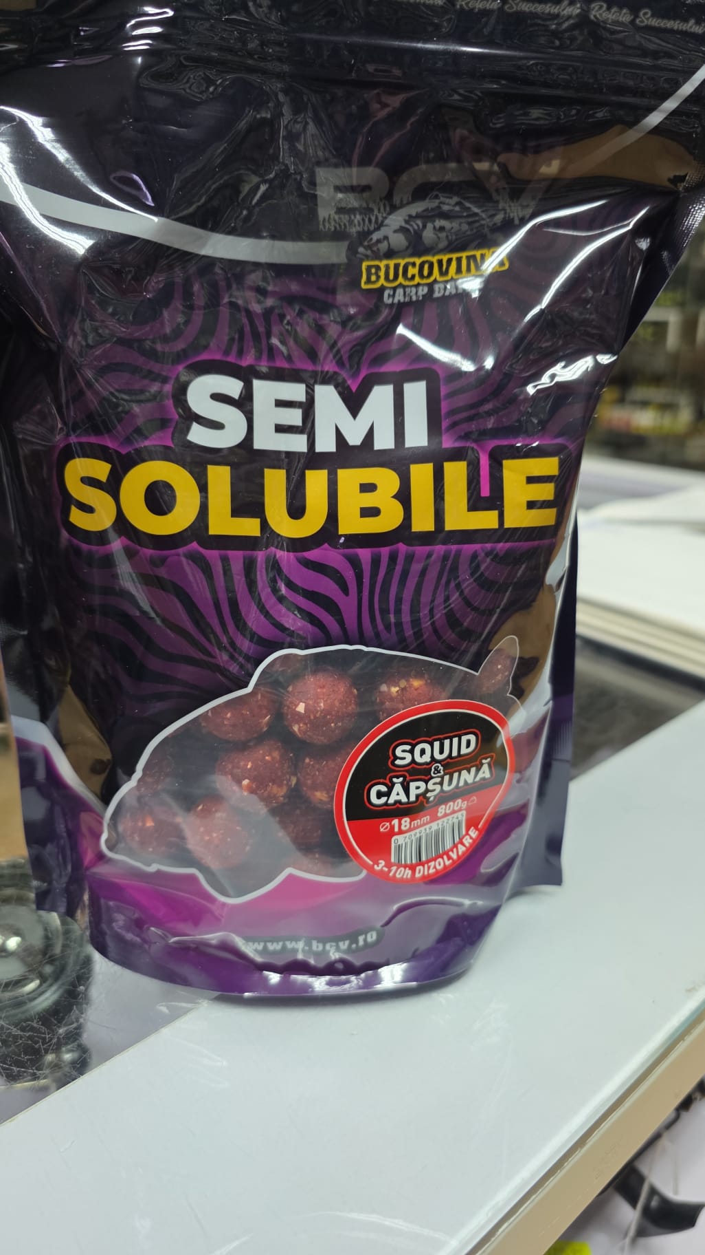 Bucovina carp baits semi solubile squid y capsuna 800 g 18mm