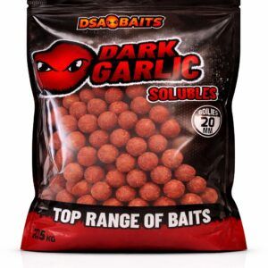 Dsa Baits Dark Garlic Solubles Boilies 20mm 2,5kg
