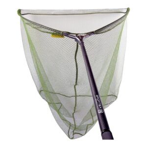 Sportex carp landing net with rubberized net olive green 42"