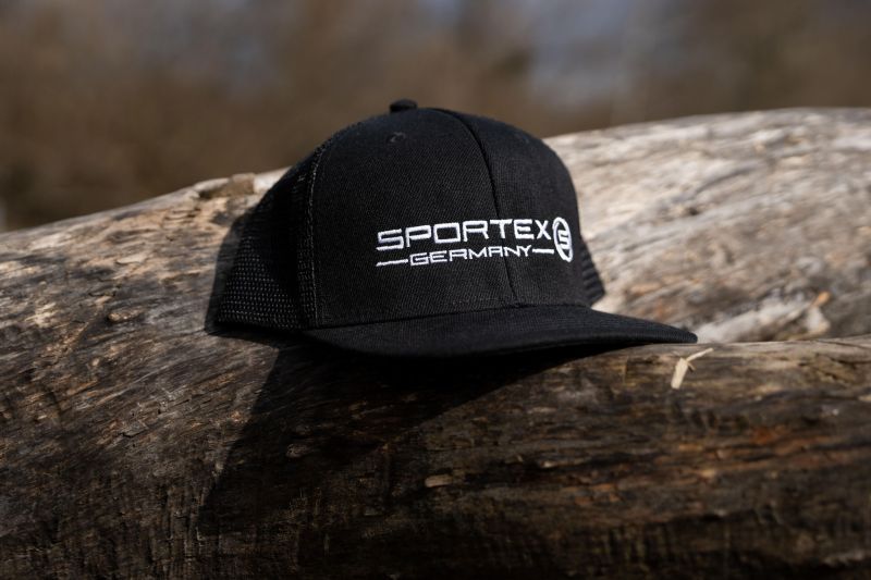Sportex Gorra Snap Cap de malla de 6 paneles negra - Imagen 2