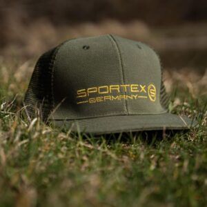 Sportex Gorra Snap Cap de malla de 6 paneles color oliva