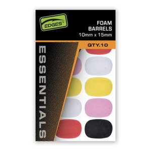 Fox Edges 10x15 mm Foam Barrels - Mixed Colour