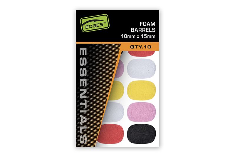 Fox Edges 10x15 mm Foam Barrels - Mixed Colour
