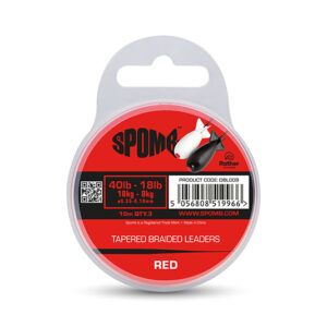 Fox Tapered Braided Leaders Red 3pcs 40lb-18lb