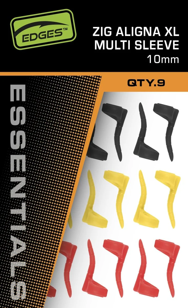 Fox Zig aligna xl kit multi sleeve kit (3 yellow, 3 red and 3 black )