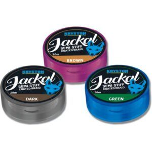 Kryston Jackal 30lb Semi-Stiff Coated Braid - B. Brown - 20m