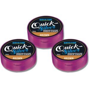 Kryston Quicksilver Shock Leader 35lb - 20m Brown